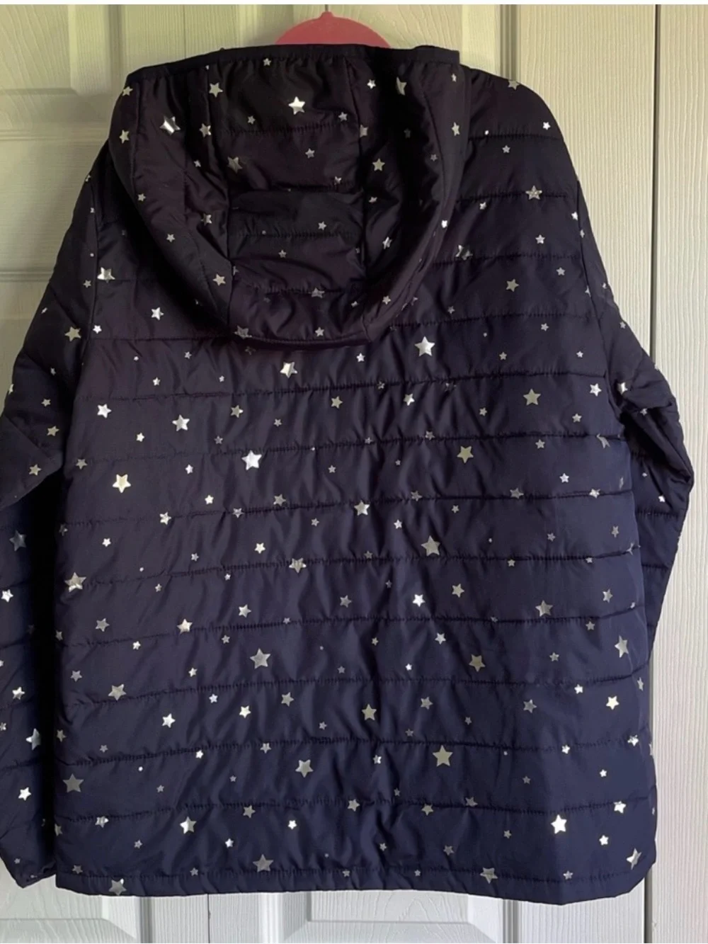 GAP Kids Star-Print Hooded cold control Puffer Jacket - Navy sz XXL